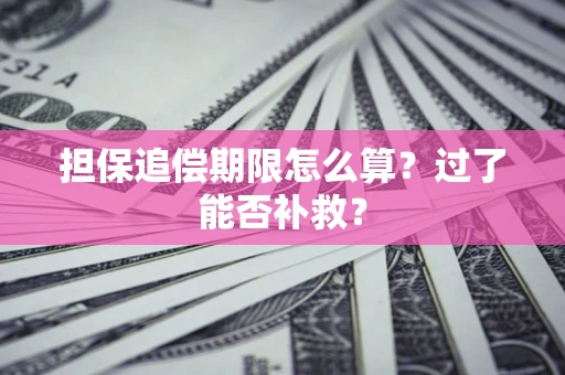 北京担保追偿期限怎么算？过了能否补救？
