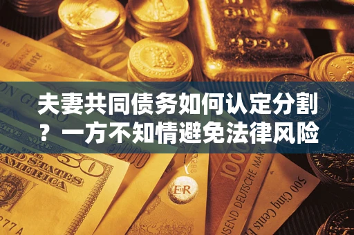 北京夫妻共同债务如何认定分割？一方不知情避免法律风险必看！